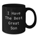 Funny Son Quotes Black Coffee Mugs, Gifts from Family for Great Son, Unique Christmas Unique Gifts - Additional