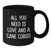 Funny Cane Corso Dog Lover Gifts from Men to Women Christmas Unique Presents for Pet Owners, All You Need Is Love And A Cane Corso Black Coffee Mug - Additional