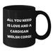 Funny Cardigan Welsh Corgi Dog Gifts from Friends for Men and Women Black Coffee Mug Christmas Unique Treasures - Additional