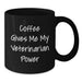 Funny Veterinarian Quotes Black Coffee Mug Gifts for Veterinarian Friends from Men - Additional