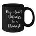 Funny Chemist Gifts from Friends, Christmas Unique Mugs for Men, Black Coffee Mug with 'My Heart Belongs To A Chemist' Quote, Ideal Gift for Chemist Lovers, Chemist - Additional