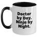 Doctor's Office Humor Funny Two Tone Coffee Mug Gifts from Men for Doctor's Birthday - Main