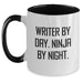Funny Writer Gifts from Friends - Writer By Day. Ninja By Night. Unique Christmas Unique Gifts for Writer - Main