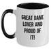 Great Dane Dog Lover Funny Two Tone Coffee Mug Gifts from Friends for Birthday Unique - Main