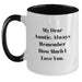 Funny Auntie Birthday Unique Gifts from Men to Auntie, Two Tone Coffee Mug with Quote 'My Dear Auntie. Always Remember How Much I Love You.' - Main