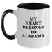 Funny Alabama Two Tone Coffee Mugs for Birthday Unique Gifts from Friends and Family - Main