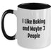 Funny Baking Gifts for Men, Unique Two Tone Coffee Mugs, I Like Baking And Maybe 3 People, Gifts from Friends for Baking Lovers - Main