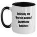 Funny Landscape Architect Gifts for Him - Two Tone Coffee Mug - Officially The World's Coolest Landscape Architect Valentine's Unique Gifts from Friends - Main