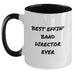 Funny Gifts from Friends for Band Director Best Effin' Director Ever Two Tone Coffee Mug Birthday Unique - Main