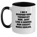 Funny Respiratory Therapist Gifts for Graduation - Two Tone Coffee Mug, 'I Am A Respiratory Therapist Mom', Gifts from Family to Respiratory Therapist Mom - Main