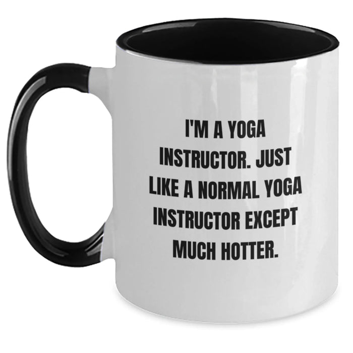 Funny Yoga Instructor Gifts for Birthdays - Two Tone Coffee Mug from Friends - Main