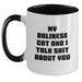 Balinese Cat Gifts, Funny Quote Coffee Mug for Graduation, Two Tone White Ceramic Mug Gifts from Friends for Balinese Cat Lovers - Main