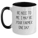 Funny Two Tone Coffee Mugs Gifts from Family for Farmer Friends on Birthday Unique - Main