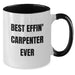 Funny Carpenter Gifts, Two Tone Coffee Mug Best Effin' for Men Friends, Christmas Unique Presents from Women - Additional