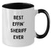 Funny Sheriff Quotes Two Tone Coffee Mugs Gifts from Friends and Family for Birthday - Additional