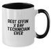 Funny X-Ray Technician Gifts from Friends for X-Ray Technician, Best Effin' X-ray Technician Ever Two Tone Coffee Mug, Christmas Unique Mugs for Him, Her, Men, Women, Coworkers, Family - Additional