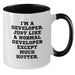 Developer Funny Gift, I'm A Developer. Just Like A Normal Developer Except Much Hotter. Two Tone Coffee Mug, Gifts from Friends, Gifts for Developer, Funny Graduation Gifts - Additional