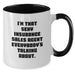 Funny Insurance Sales Agent Gifts from Friends for Graduation Unique Mugs - I'm That Sexy Insurance Sales Agent Everybody's Talking About - Two Tone Coffee Mug - Additional
