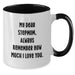 Funny Stepmom Gifts for Her, Two Tone Coffee Mug with My Dear Stepmom, Always Remember How Much I Love You, Graduation Unique Gifts from Family - Additional