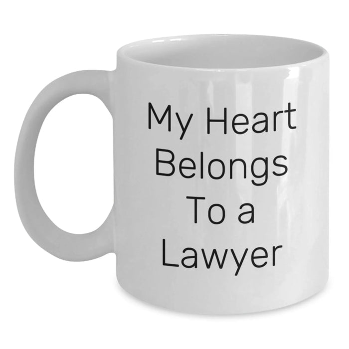 Funny Lawyer Quotes Gifts from Friends to Lawyer Men Birthday Unique Gifts White Coffee Mug - Main