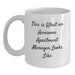 Funny Apartment Manager Gifts from Friends - Awesome White Coffee Mug for Birthday - 'This Is What An Awesome Apartment Manager Looks Like' - Main