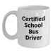 Funny School Bus Driver Gifts from Friends for Valentine's Unique White Coffee Mug - Main