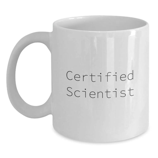 Funny Scientist Gifts from Friends for Men - White Coffee Mug for Scientist Lover on Christmas Unique Gifts - Main