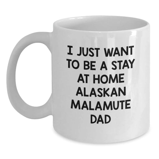 Funny Alaskan Malamute Dog Gifts for Men from Best Dad, Unique Gifts for Christmas - Main