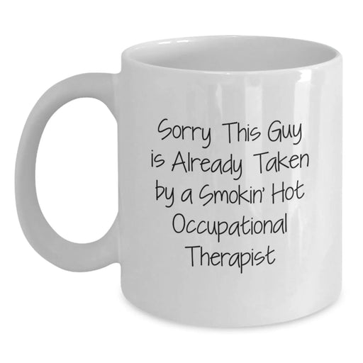 Funny Occupational Therapist Gifts from Friends for Valentine's Unique White Coffee Mugs - Main