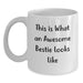 Funny Bestie Quotes Gifts from Friends White Coffee Mug, Bestie Birthday Unique Gift Ideas, This Is What An Awesome Bestie Looks Like Mug - Main