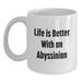 Abyssinian Cat Lovers Gifts, Funny White Coffee Mug, 'Life Is Better With An Abyssinian', Gifts from Family, for Abyssinian Cat Enthusiasts, Birthday Unique Gifts - Main