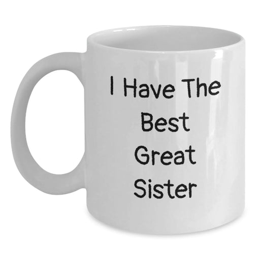 Christmas Unique Gifts for Sister, Funny Sister Quote White Coffee Mug, Sister Gifts from Women - Main