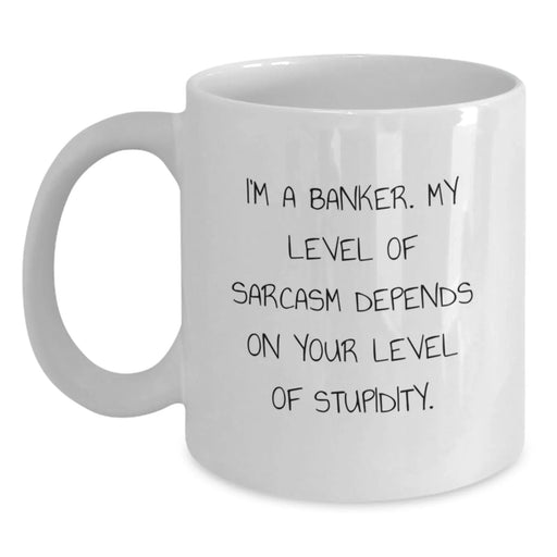 Funny Banker Gifts, White Coffee Mug, Valentine's Unique Gifts from Sweetheart to Sweetheart for Banker - Main