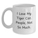 Funny Tiger Cat White Coffee Mug Gifts for Men from Friends - Main