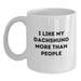 Funny Dachshund Dog Lovers Gifts, I Like My Dachshund More Than People, White Coffee Mug, Gifts from Friends, Gifts for Dachshund Dog Enthusiasts - Birthday Unique Presents - Main