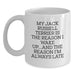 Funny Jack Russell Terrier Dog White Coffee Mugs Gifts from Men to Jack Russell Terrier Dog Lovers on Valentine's - Main