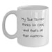 Funny Bull Terrier Dog Gifts from Friends for Birthday - My Bull Terrier Thinks I'm Cool White Coffee Mug - Main