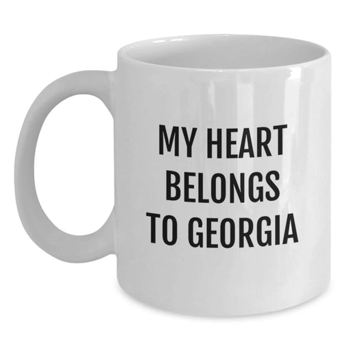 Georgia Lovers' Funny White Coffee Mug - Gift for Georgia Men, Unique Birthday Unique Gifts from Friends - Main