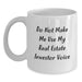 Funny Real Estate Investor Birthday Unique Gifts for Him, Unique White Coffee Mug from Friends, 'Do Not Make Me Use My Real Estate Investor Voice' - Main