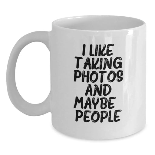 Funny Taking Photos White Coffee Mugs Gifts from Friends for Taking Photos Enthusiasts on Christmas Morning - Main