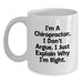 Funny Chiropractor Gifts for Men, White Coffee Mug, Chiropractor Explains Why I'm Right, Birthday Unique Gifts from Friends, Chiropractor Lover Mug - Main