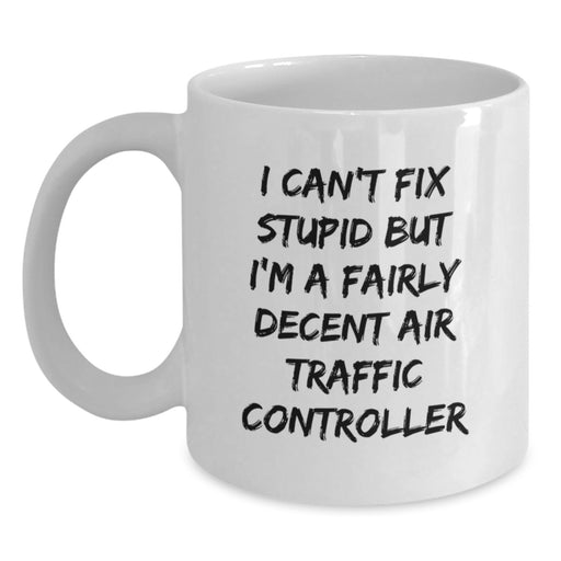 Air Traffic Controller Humor Funny White Coffee Mugs Gifts from Friends for Christmas - Main