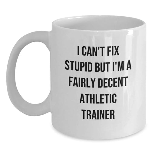 Funny Athletic Trainer Gifts for Men, Unique White Coffee Mug from Friends, Inspirational Quote for Christmas Unique - Main