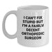 Funny Orthopedic Surgeon White Coffee Mug Gifts from Friends and Family - Unique Valentine's Unique Gifts for Orthopedic Surgeon Men and Women - Main