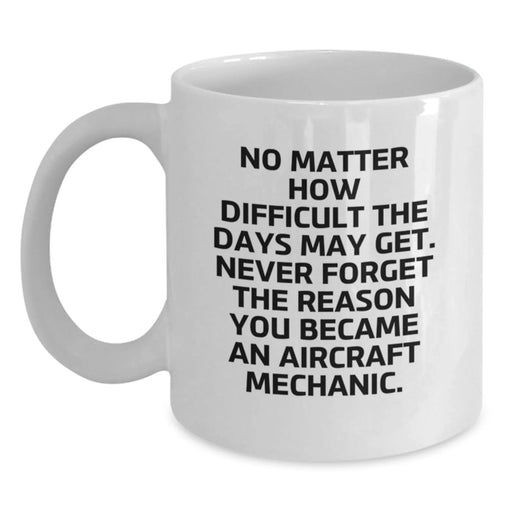 Funny Aircraft Mechanic Gifts from Men to Women Valentine's Unique Mugs for Mechanic Friends and Family with Inspirational Quote - Main