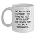 Funny Watchmaker Gifts from Men to Watchmaker Friends, White Coffee Mug, Valentine's Unique Gifts - Main