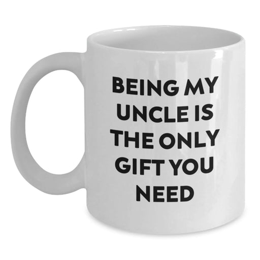 Funny Uncle Quotes White Coffee Mugs Gifts from Family to Uncle on Christmas Unique Gifts - Main