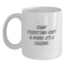 Funny Stamp Collecting Gifts for Women from Men - Stamp Collecting Isn't A Calling. - Valentine's Unique Mugs - Main