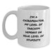 Funny Chiropractor Gifts for Men, Chiropractor Dad White Coffee Mug, I'm A Chiropractor My Level Of Sarcasm Depends On Your Level Of Stupidity, Father's Day Unique Gifts from Family - Main