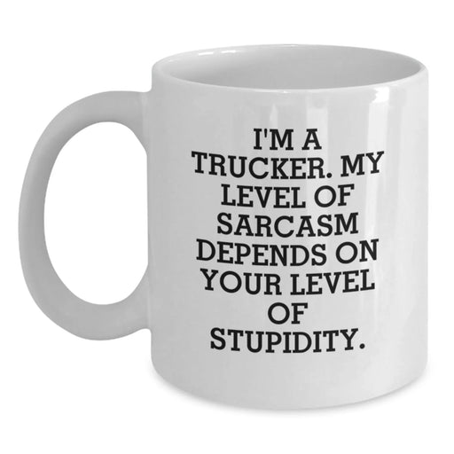Funny Trucker Coffee Mug Gifts from Men to Trucker Friends and Family - Main